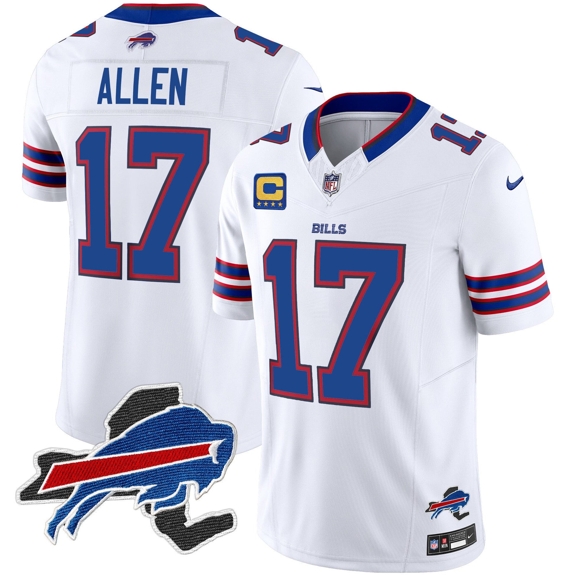 Men's Bills New York Patch Vapor Limited Jersey - All Stitched