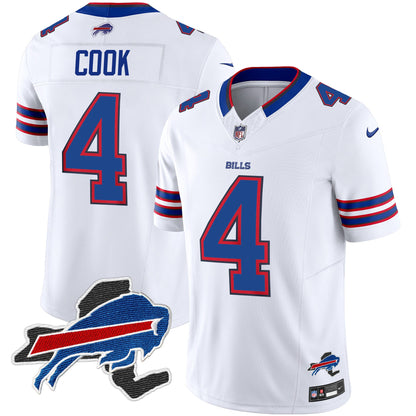 Men's Bills New York Patch Vapor Limited Jersey - All Stitched