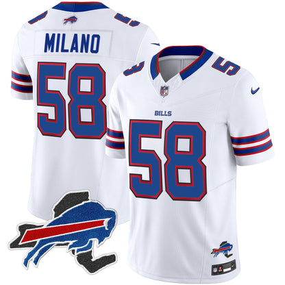 Men's Bills New York Patch Vapor Limited Jersey - All Stitched