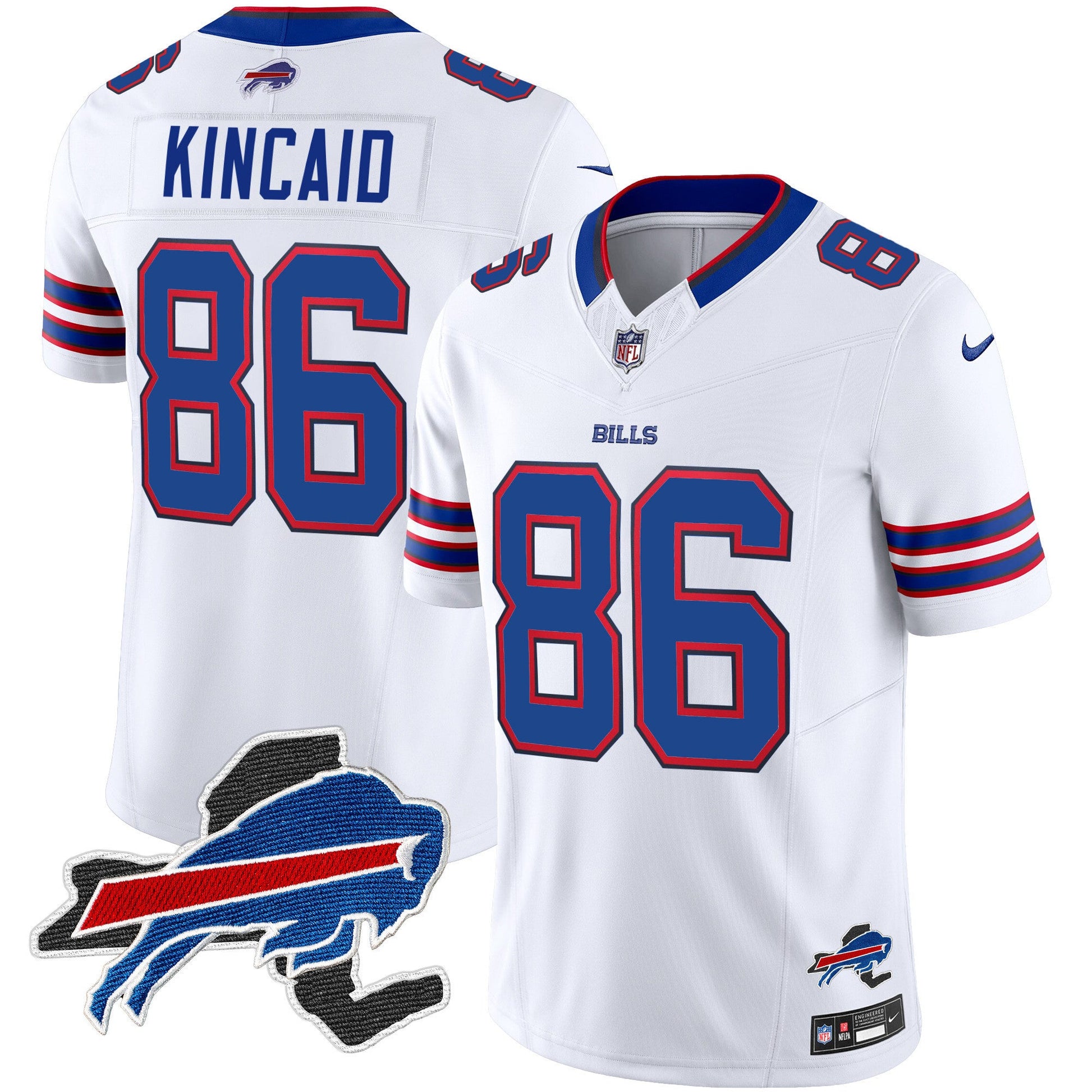 Men's Bills New York Patch Vapor Limited Jersey - All Stitched