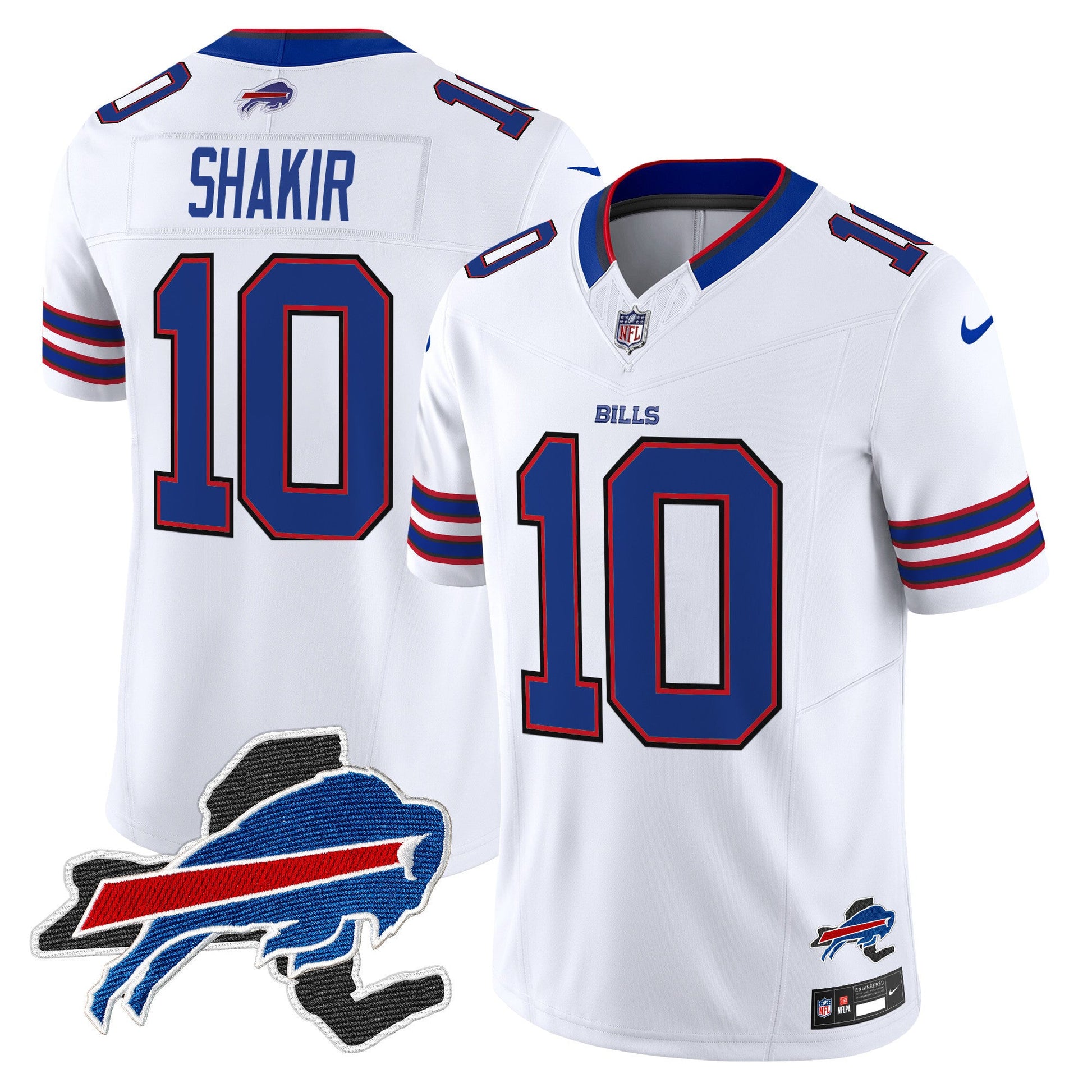 Men's Bills New York Patch Vapor Limited Jersey - All Stitched
