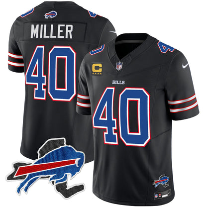 Men's Bills New York Patch Vapor Limited Jersey - All Stitched