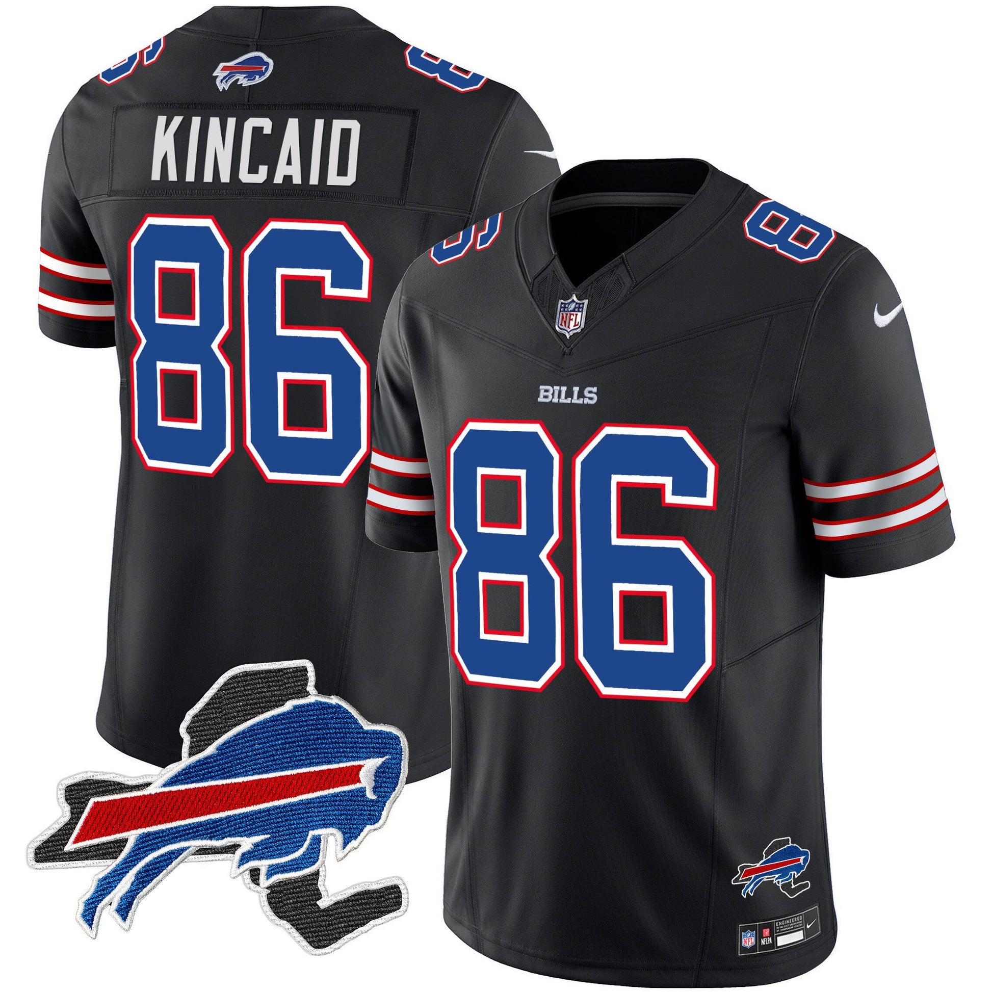 Men's Bills New York Patch Vapor Limited Jersey - All Stitched