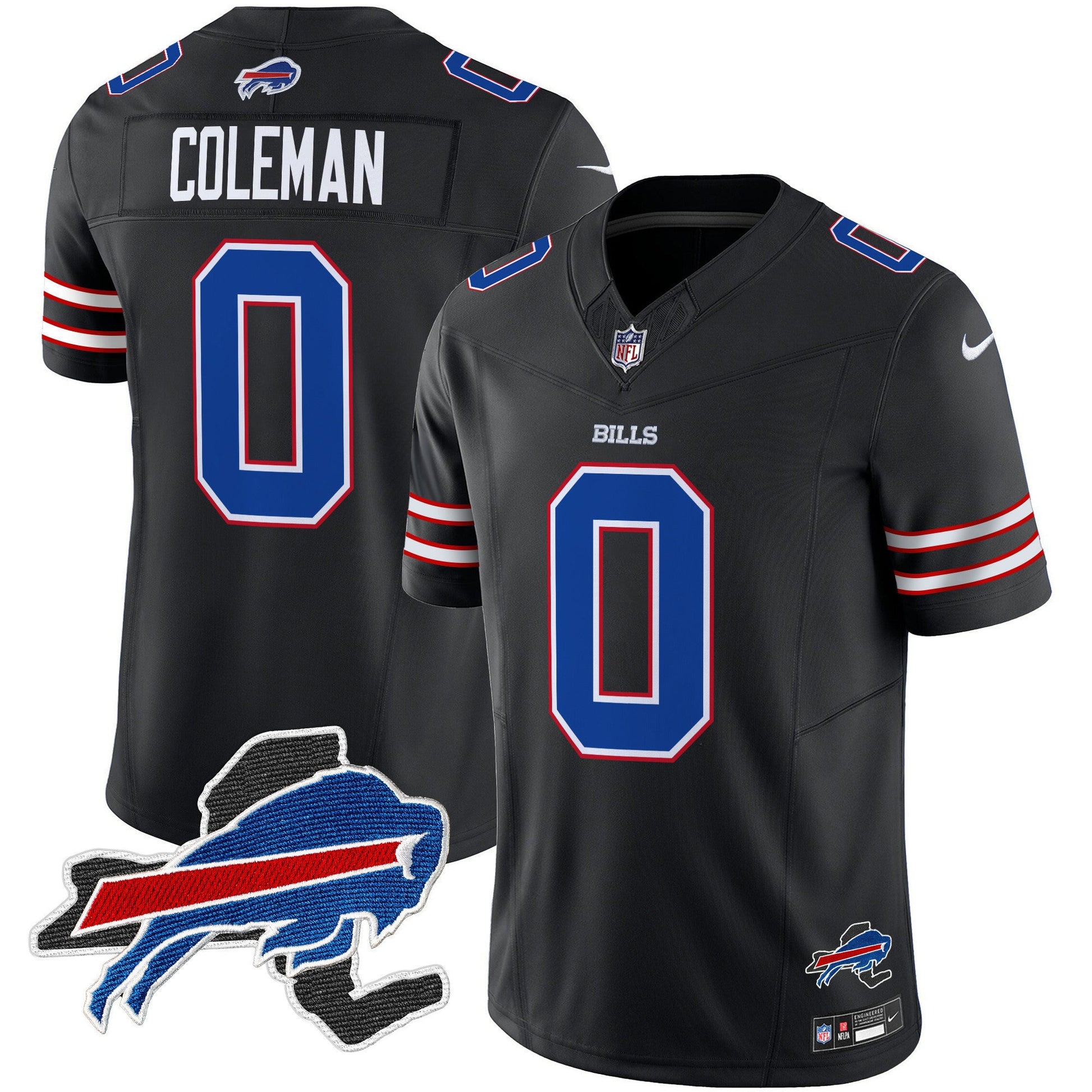 Men's Bills New York Patch Vapor Limited Jersey - All Stitched