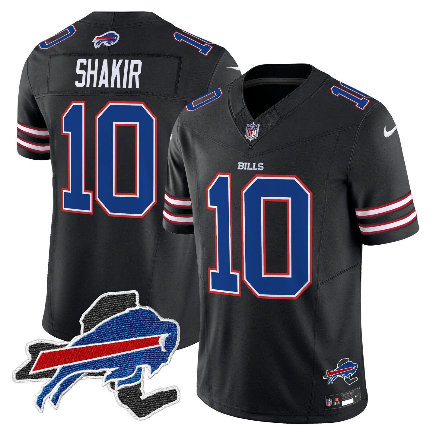 Men's Bills New York Patch Vapor Limited Jersey - All Stitched