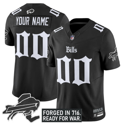 Buffalo Bills 'Gothic Cold Front Edition' Vapor Limited Custom Jersey - All Stitched