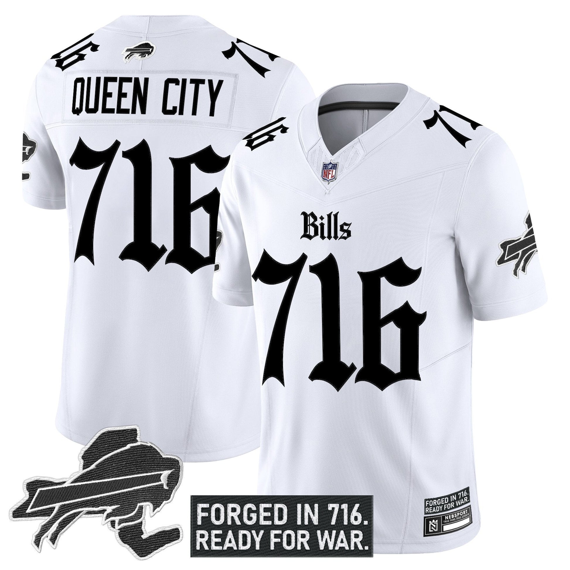 Men's Buffalo Bills 'Gothic Cold Front Edition' Vapor Limited Jersey - All Stitched