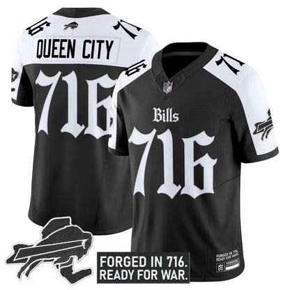 Men's Buffalo Bills 'Gothic Cold Front Edition' Vapor Limited Jersey - All Stitched