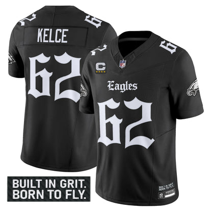 Men's Philadelphia Eagles 'Gothic Philly Edition' Vapor Limited Jersey V2 - All Stitched