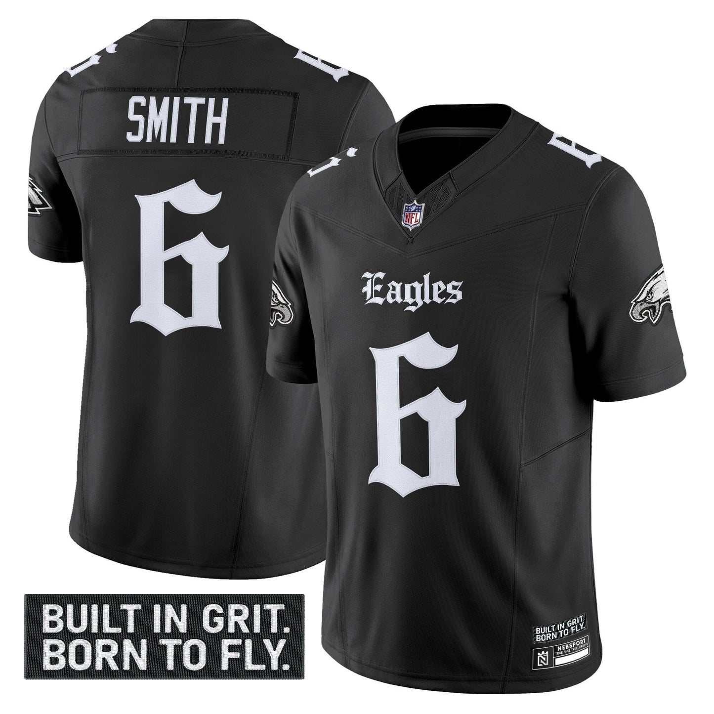 Men's Philadelphia Eagles 'Gothic Philly Edition' Vapor Limited Jersey V2 - All Stitched