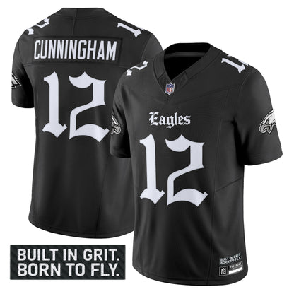 Men's Philadelphia Eagles 'Gothic Philly Edition' Vapor Limited Jersey V2 - All Stitched