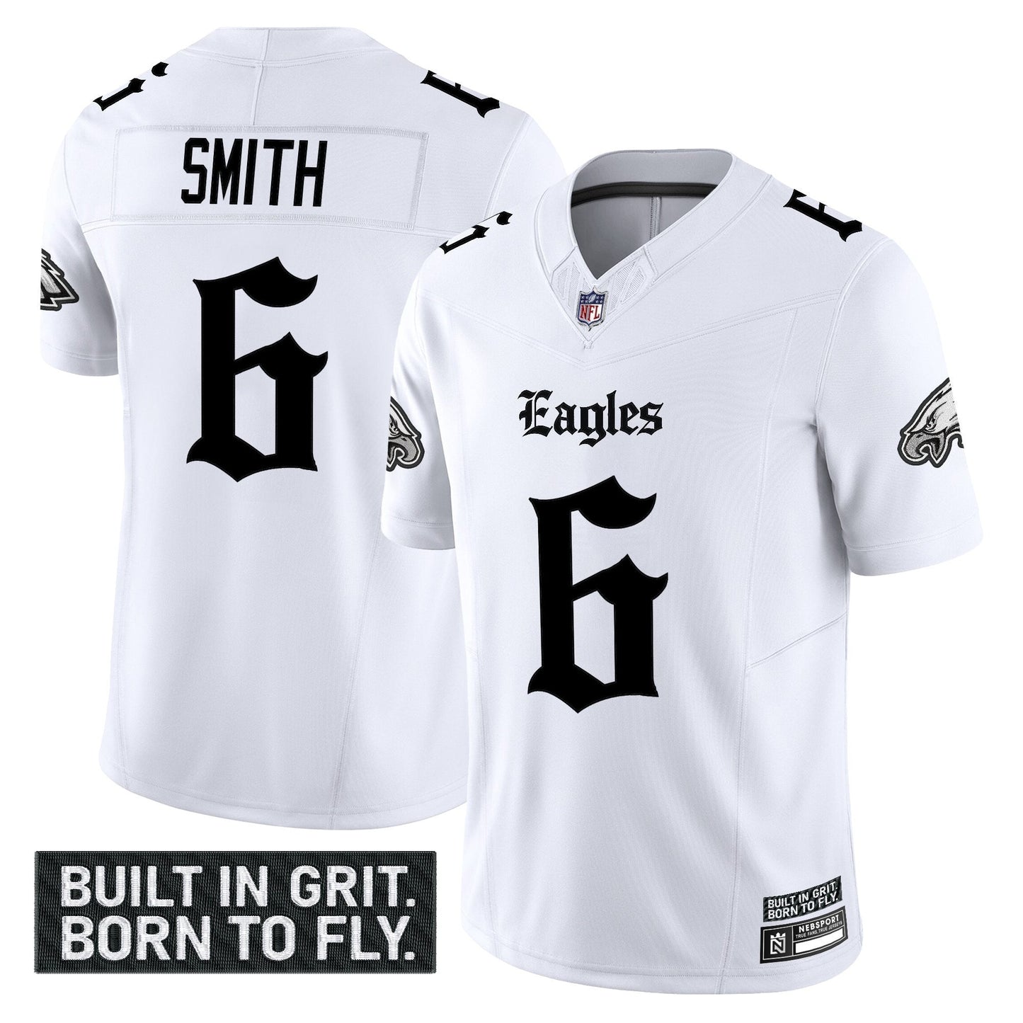 Men's Philadelphia Eagles 'Gothic Philly Edition' Vapor Limited Jersey V2 - All Stitched