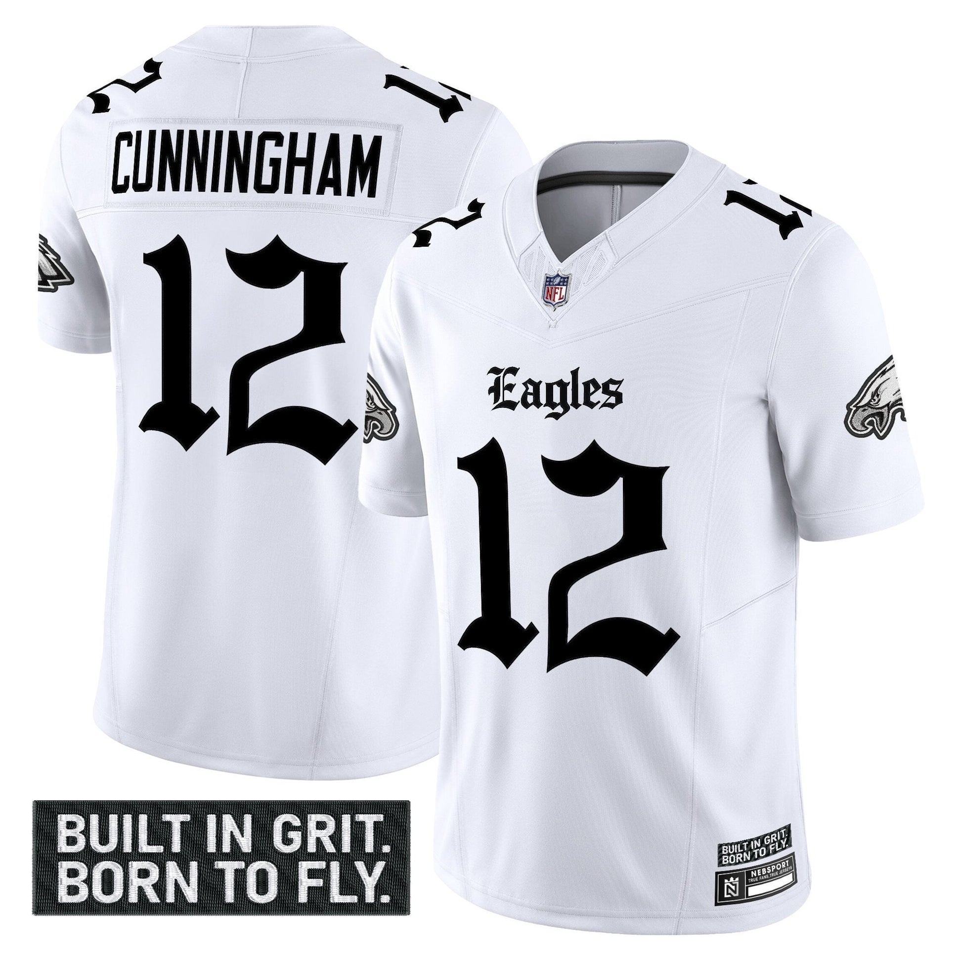 Men's Philadelphia Eagles 'Gothic Philly Edition' Vapor Limited Jersey V2 - All Stitched