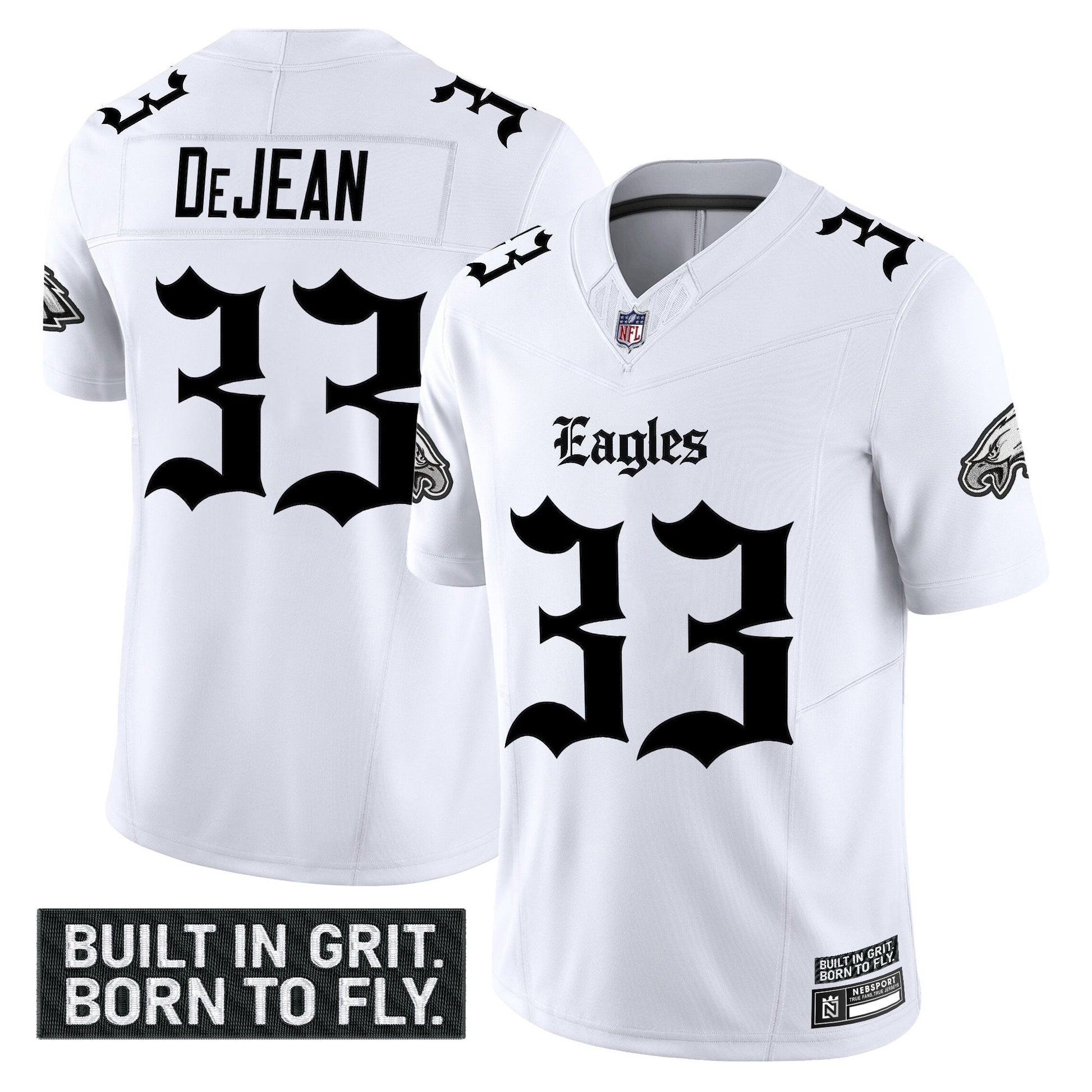 Men's Philadelphia Eagles 'Gothic Philly Edition' Vapor Limited Jersey V2 - All Stitched