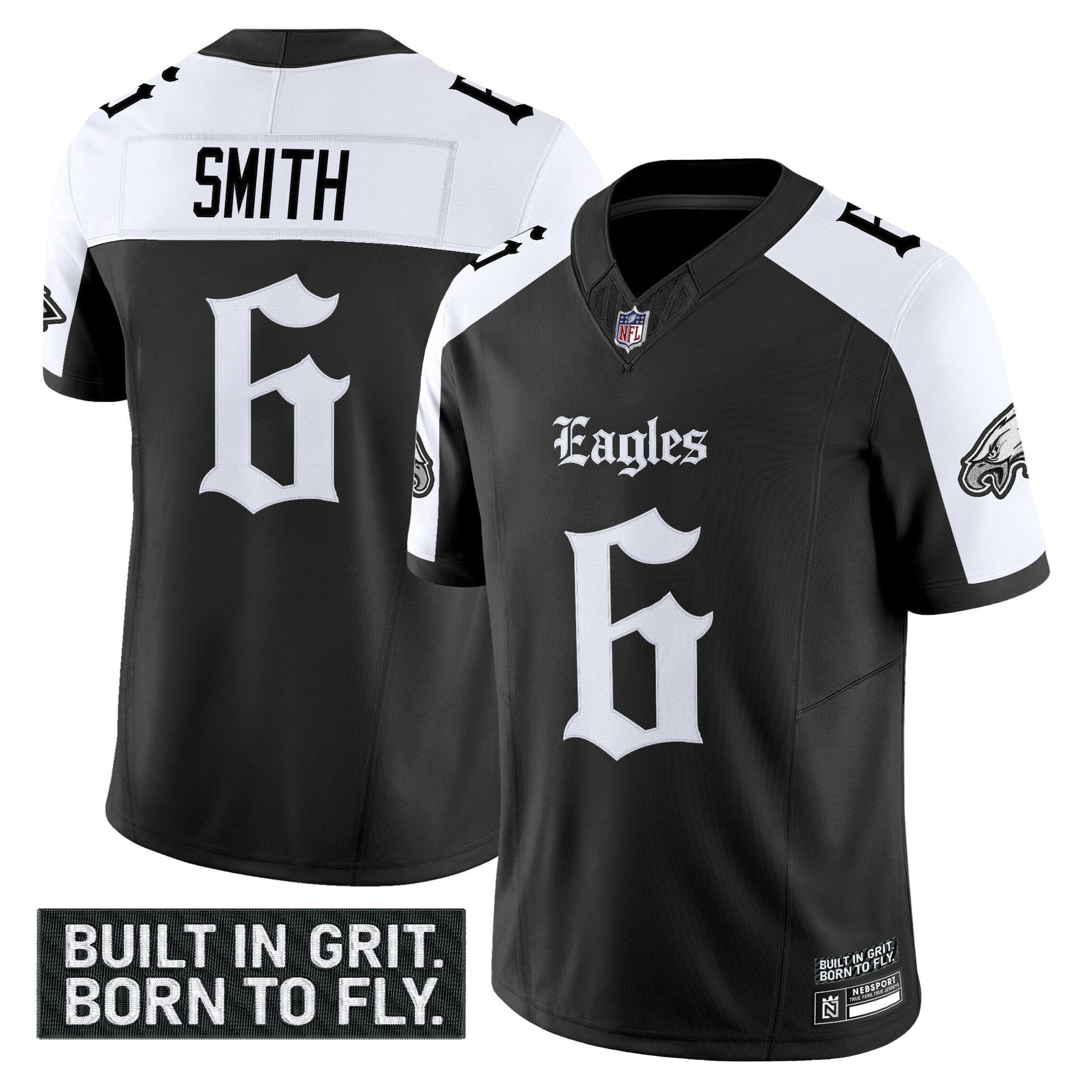 Men's Philadelphia Eagles 'Gothic Philly Edition' Vapor Limited Jersey V2 - All Stitched