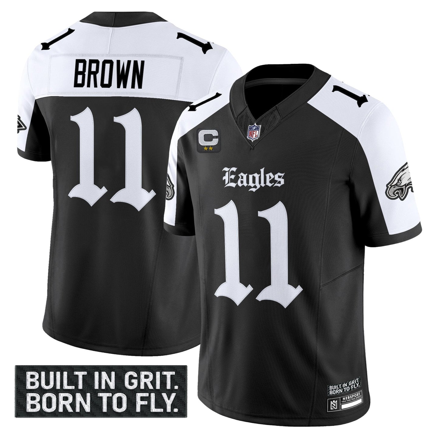 Men's Philadelphia Eagles 'Gothic Philly Edition' Vapor Limited Jersey V2 - All Stitched
