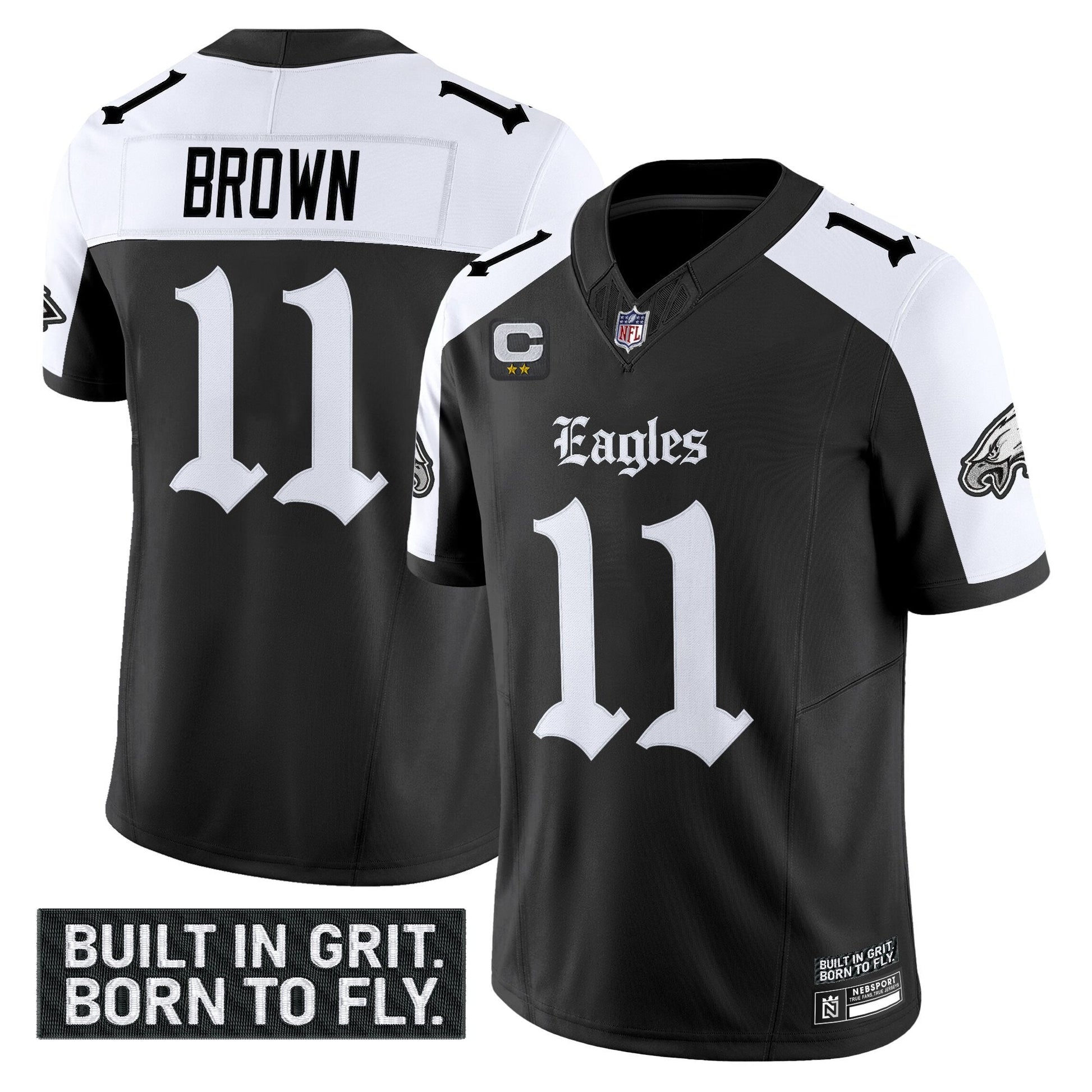 Men's Philadelphia Eagles 'Gothic Philly Edition' Vapor Limited Jersey V2 - All Stitched