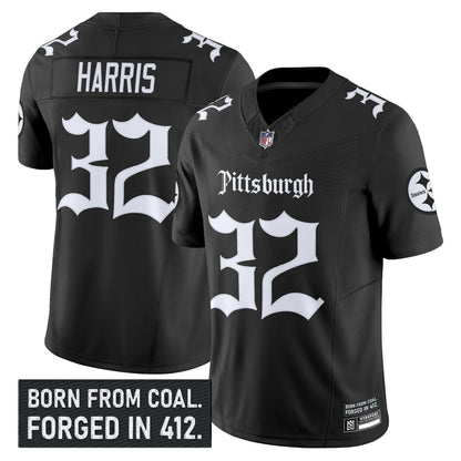 Men's Pittsburgh Steelers 'Gothic Steel City Edition' Vapor Limited Jersey - All Stitched