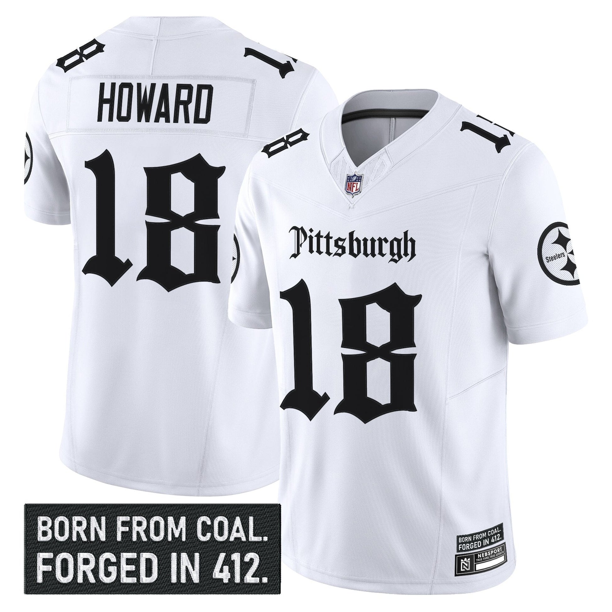 Men's Pittsburgh Steelers 'Gothic Steel City Edition' Vapor Limited Jersey - All Stitched