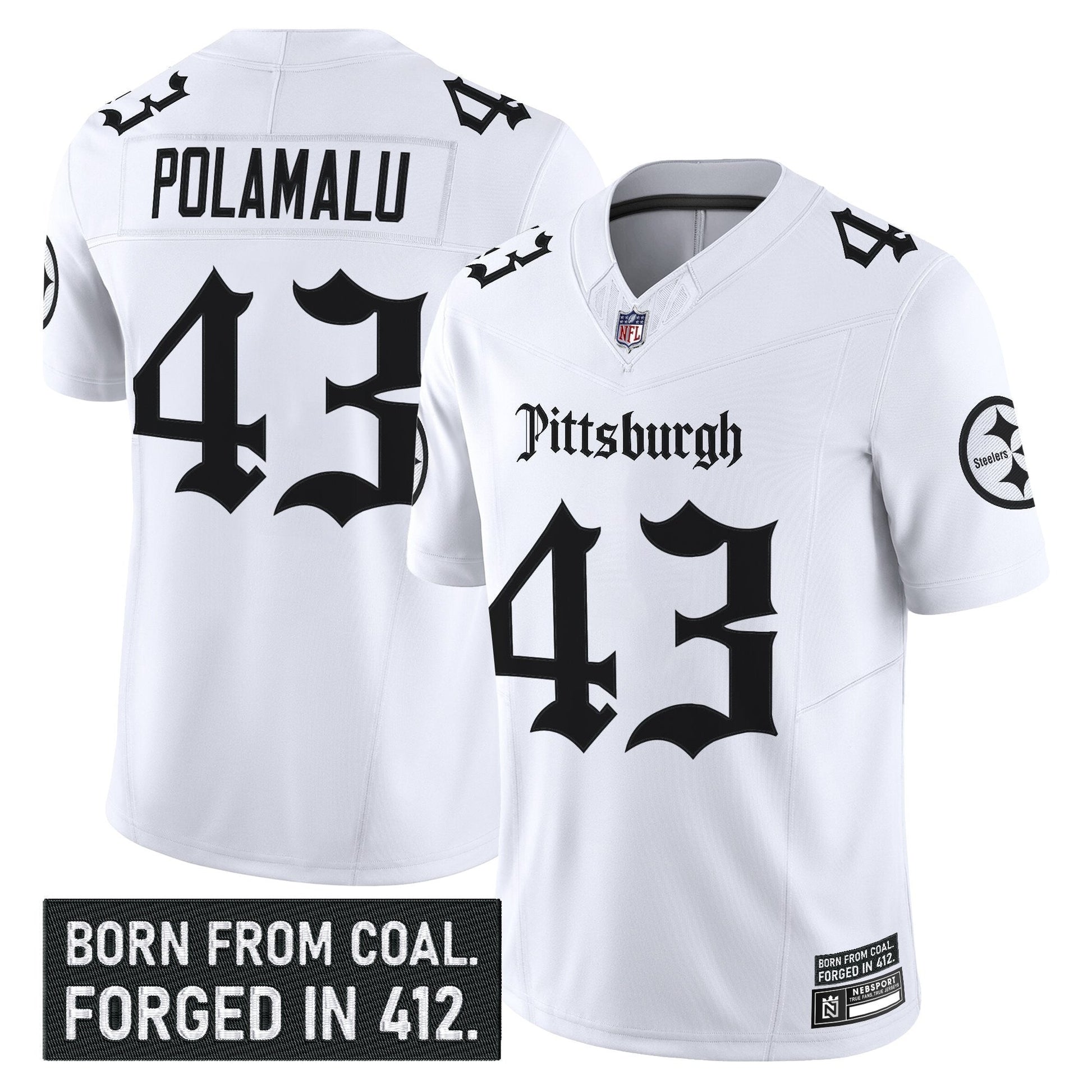 Men's Pittsburgh Steelers 'Gothic Steel City Edition' Vapor Limited Jersey - All Stitched