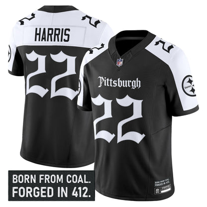 Men's Pittsburgh Steelers 'Gothic Steel City Edition' Vapor Limited Jersey - All Stitched