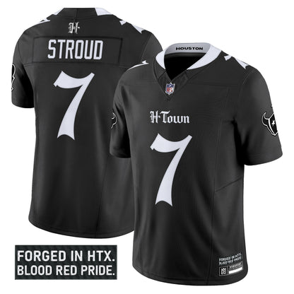 Men's Houston Texans 'Gothic Lone Star Shadows Edition' Vapor Limited Jersey - All Stitched
