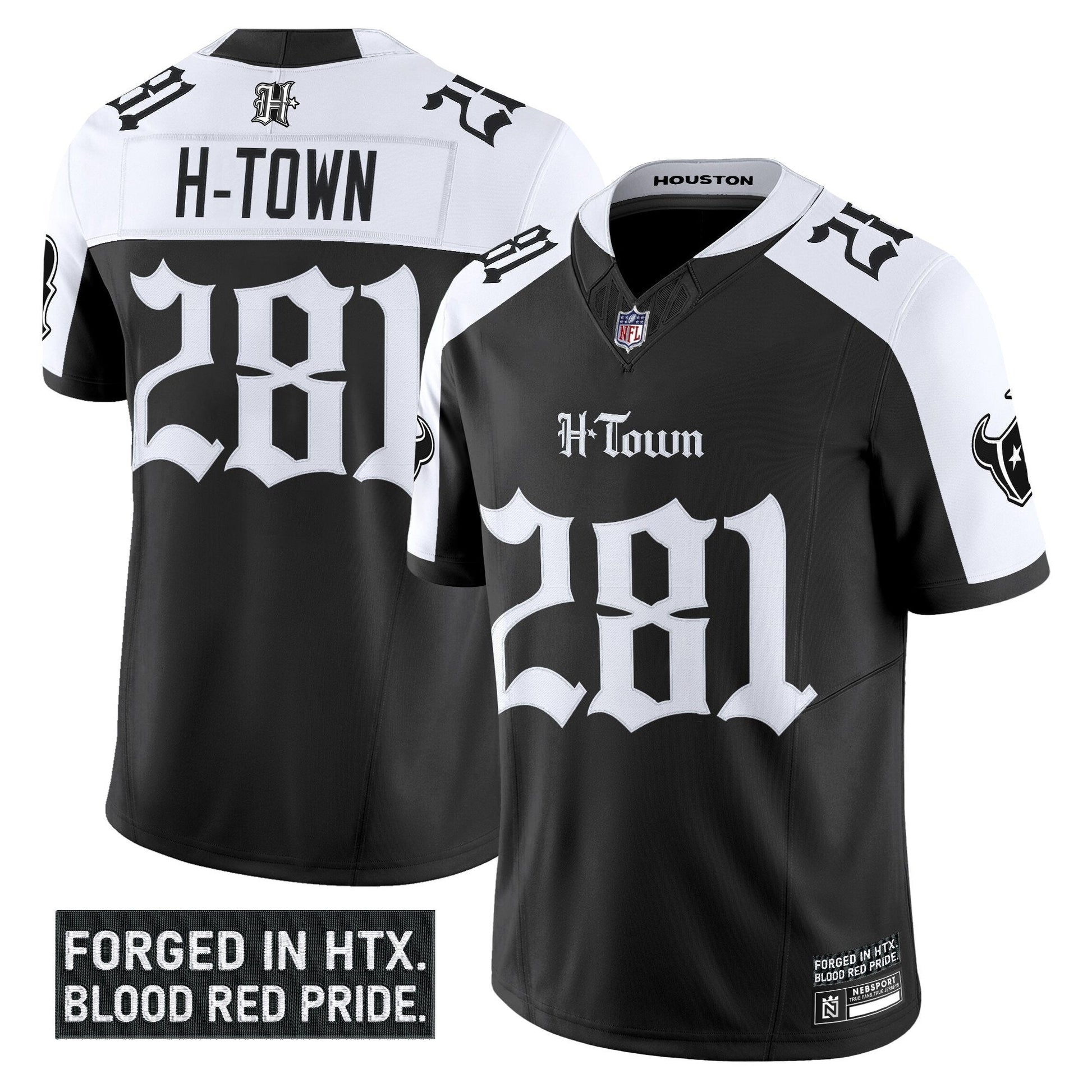 Men's Houston Texans 'Gothic Lone Star Shadows Edition' Vapor Limited Jersey - All Stitched