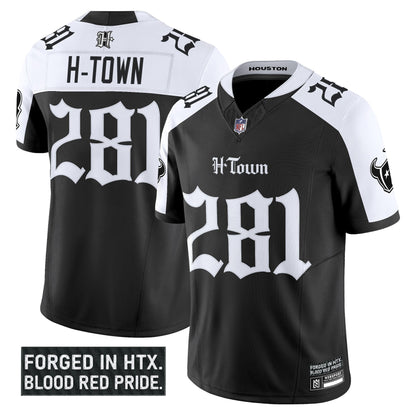 Men's Houston Texans 'Gothic Lone Star Shadows Edition' Vapor Limited Jersey - All Stitched
