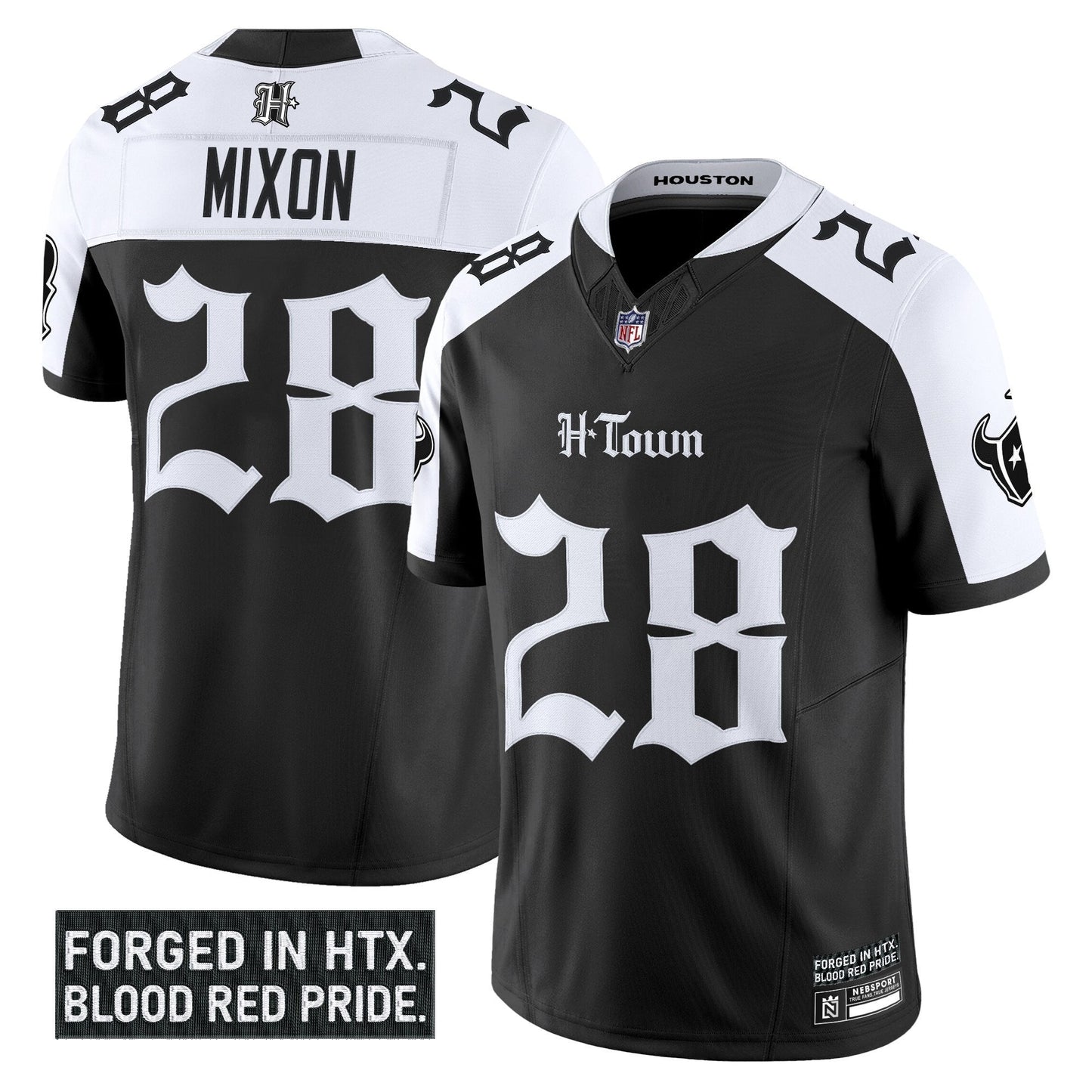 Men's Houston Texans 'Gothic Lone Star Shadows Edition' Vapor Limited Jersey - All Stitched