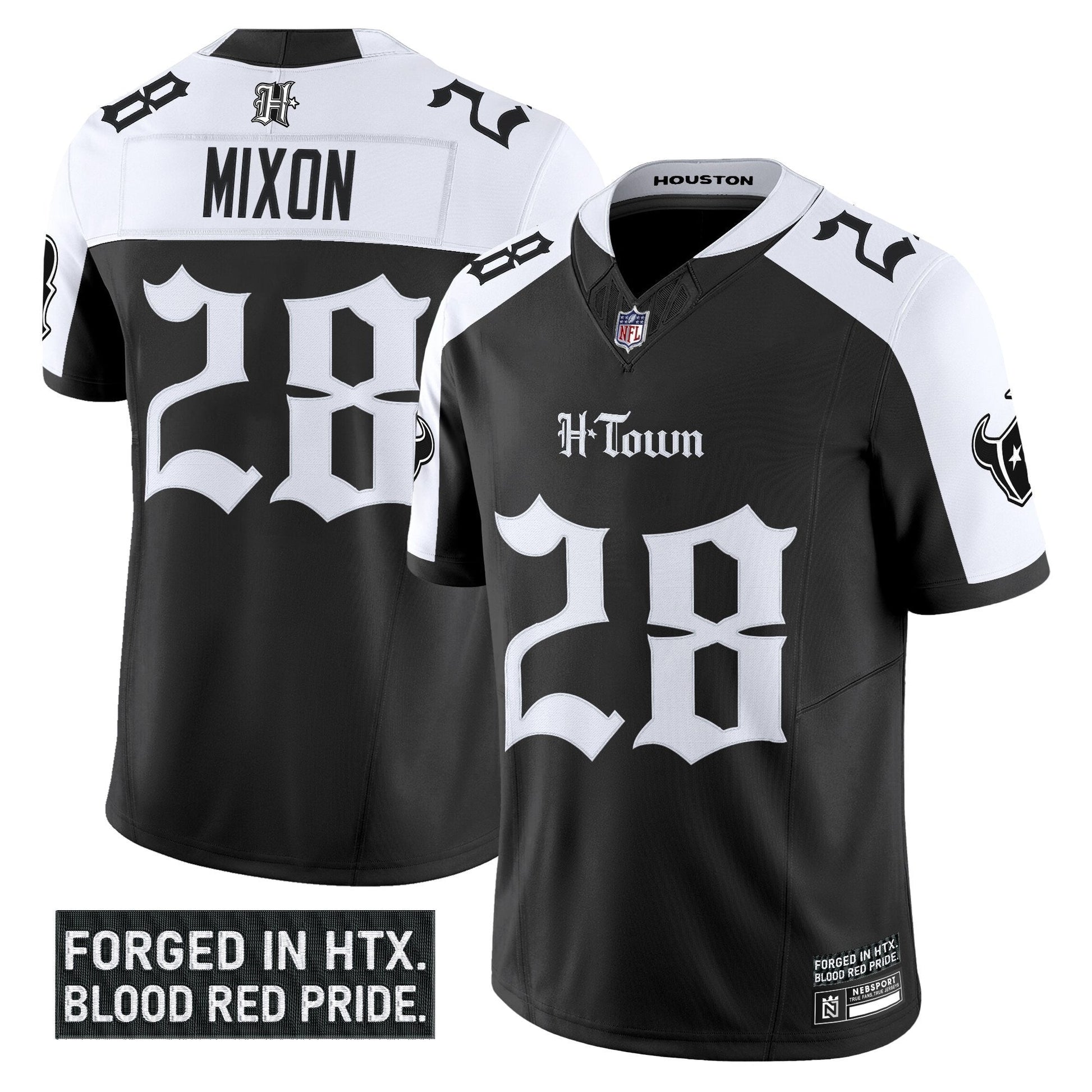 Men's Houston Texans 'Gothic Lone Star Shadows Edition' Vapor Limited Jersey - All Stitched