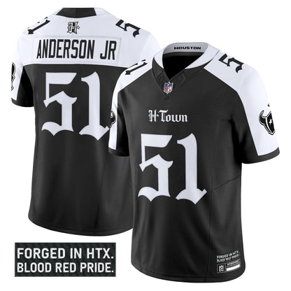 Men's Houston Texans 'Gothic Lone Star Shadows Edition' Vapor Limited Jersey - All Stitched