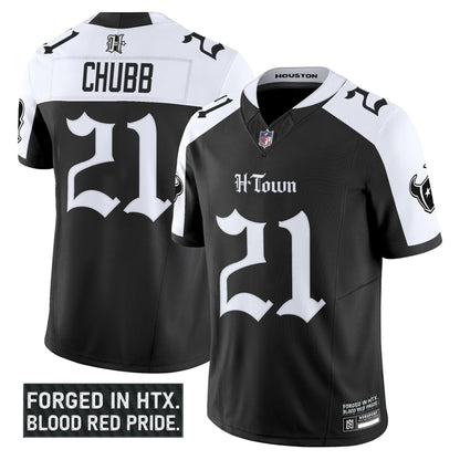 Men's Houston Texans 'Gothic Lone Star Shadows Edition' Vapor Limited Jersey - All Stitched