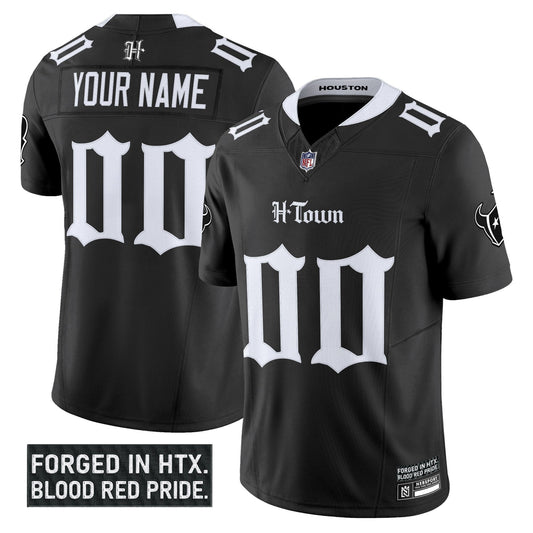 Houston Texans 'Gothic Lone Star Shadows Edition' Vapor Limited Custom Jersey - All Stitched