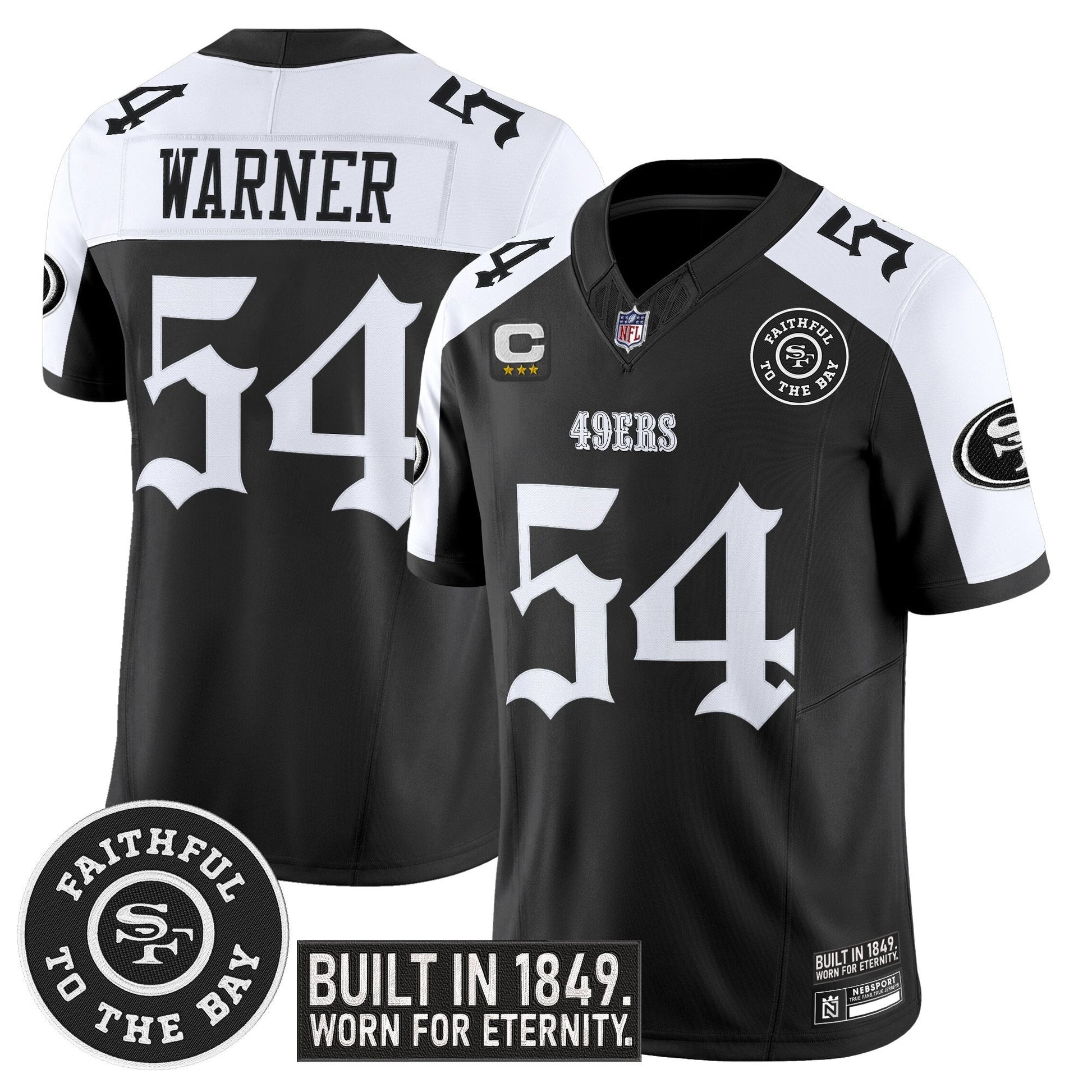 Men's San Francisco 49ers 'Fog City Gothic Edition' Vapor Limited Jersey - All Stitched