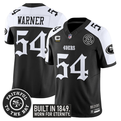 Men's San Francisco 49ers 'Fog City Gothic Edition' Vapor Limited Jersey - All Stitched