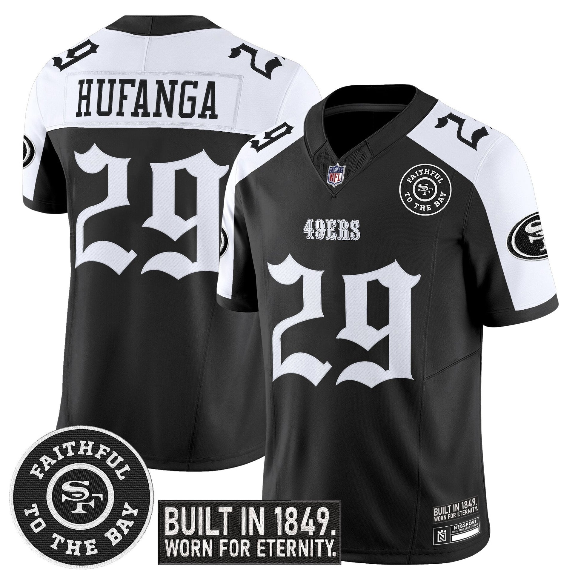 Men's San Francisco 49ers 'Fog City Gothic Edition' Vapor Limited Jersey - All Stitched