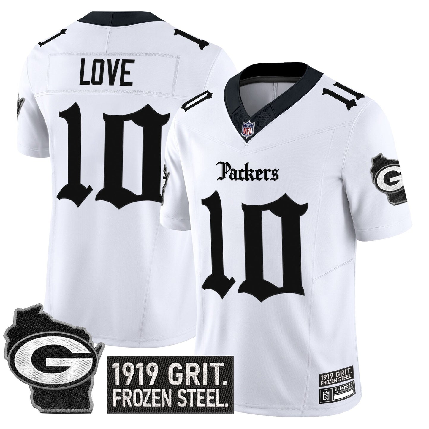 Men's Green Bay Packers 'Gothic Frozen Tundra Edition' Vapor Limited Jersey - All Stitched