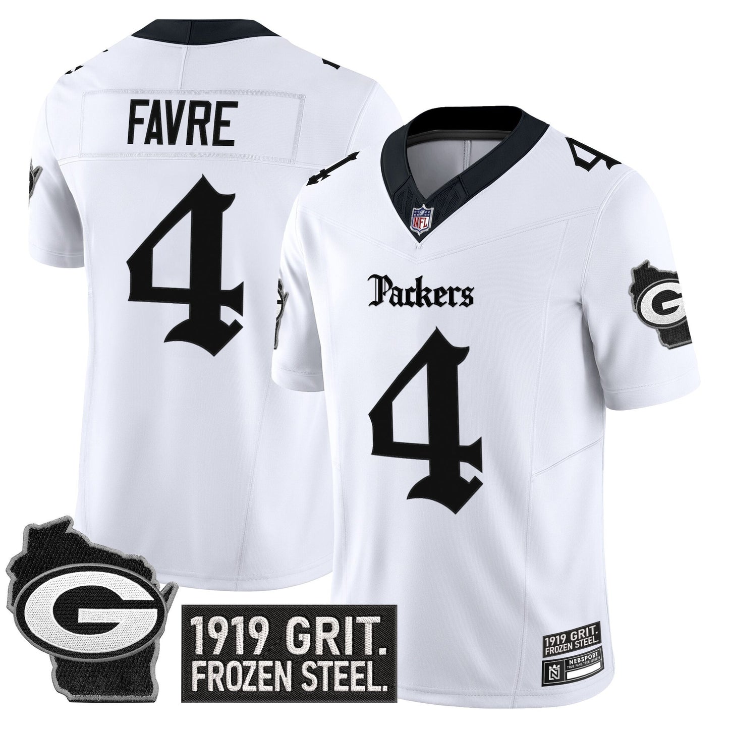 Men's Green Bay Packers 'Gothic Frozen Tundra Edition' Vapor Limited Jersey - All Stitched