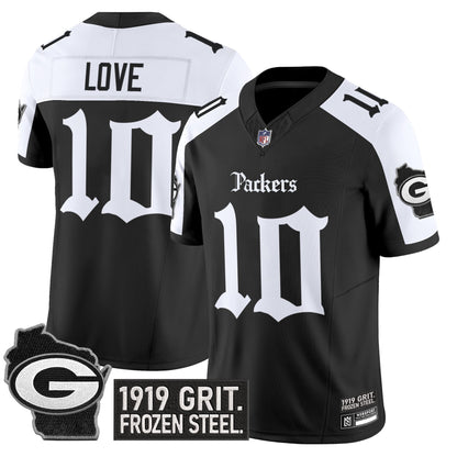 Men's Green Bay Packers 'Gothic Frozen Tundra Edition' Vapor Limited Jersey - All Stitched