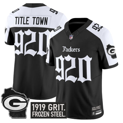 Men's Green Bay Packers 'Gothic Frozen Tundra Edition' Vapor Limited Jersey - All Stitched