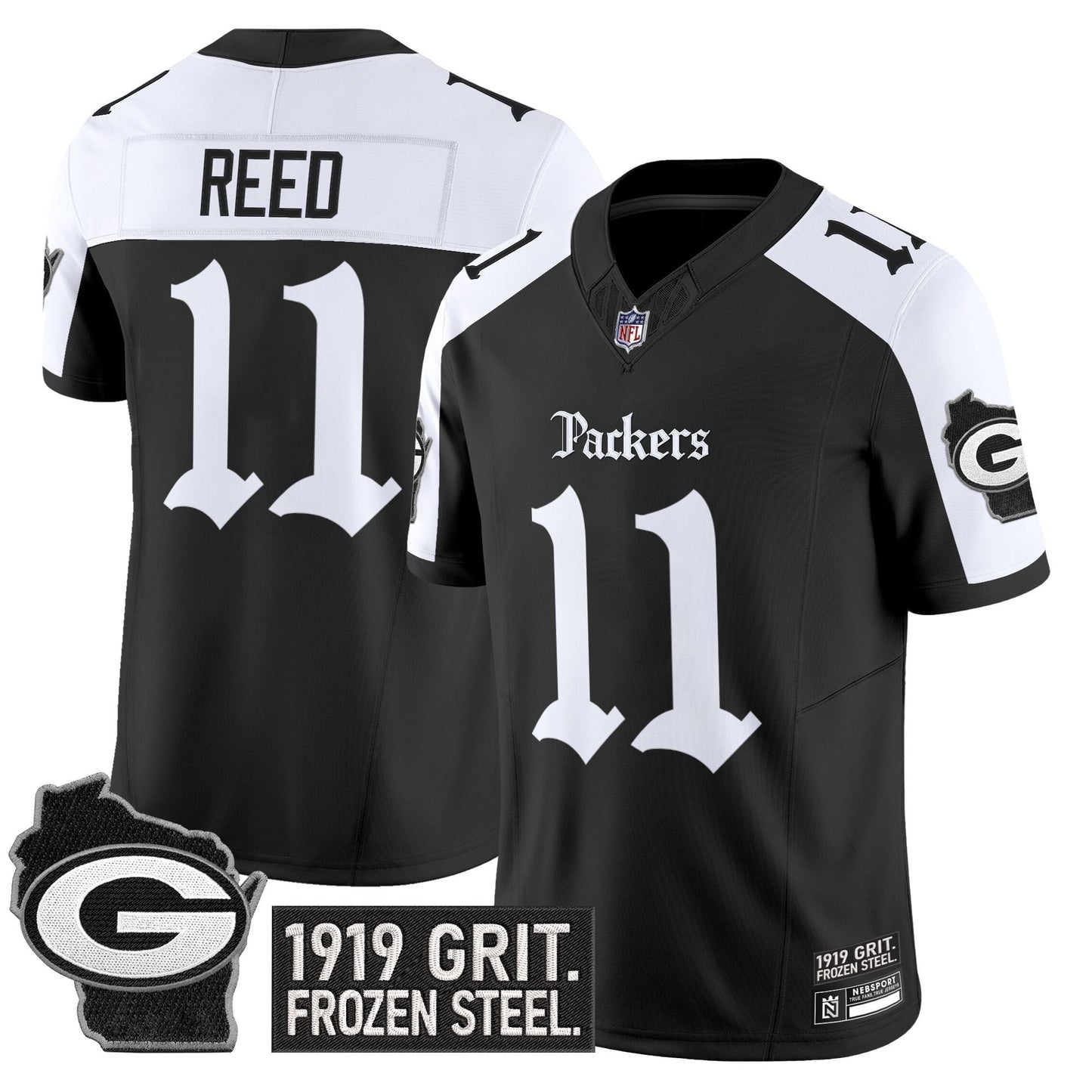 Men's Green Bay Packers 'Gothic Frozen Tundra Edition' Vapor Limited Jersey - All Stitched