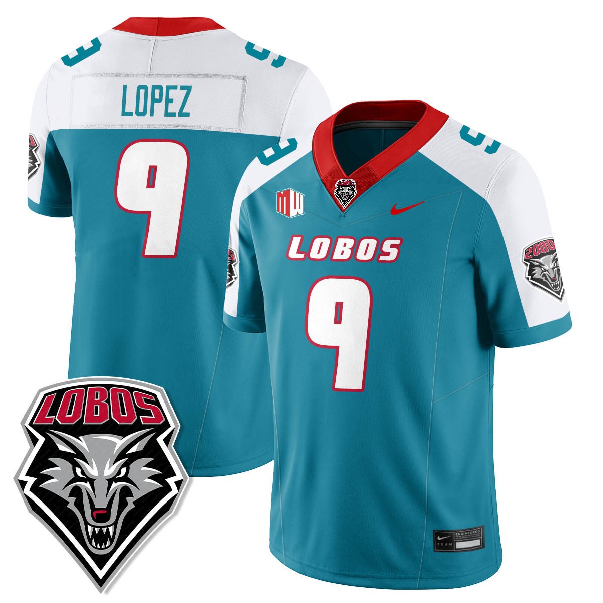 UNM Lobo Football 2025 Jersey - All Stitched