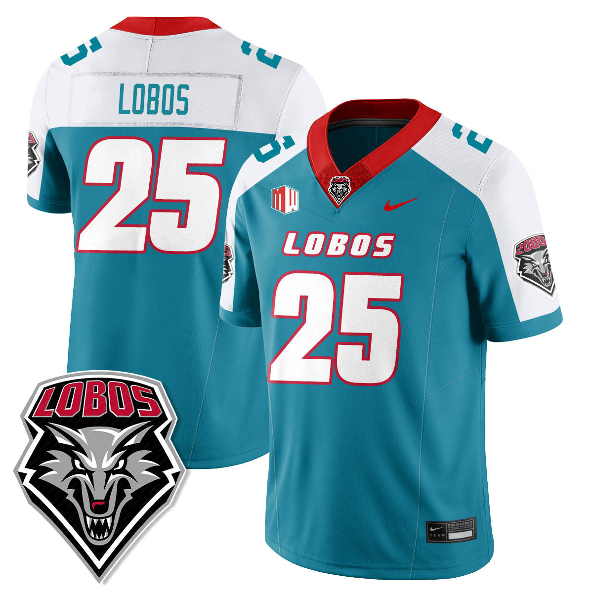 UNM Lobo Football 2025 Jersey - All Stitched