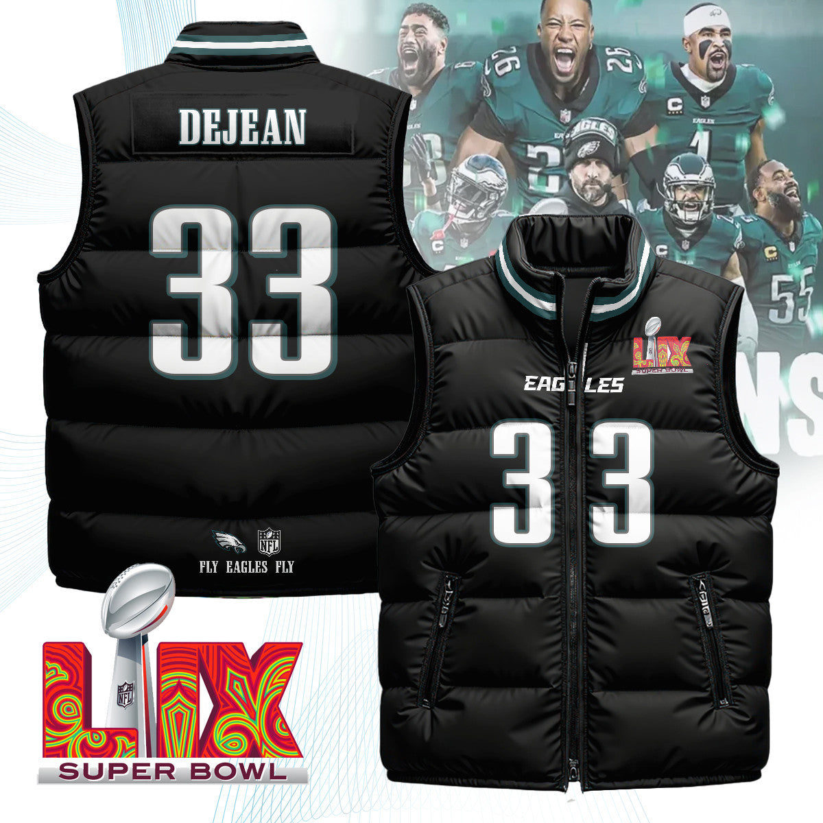 Philadelphia Eagles Unisex Puffer Vest