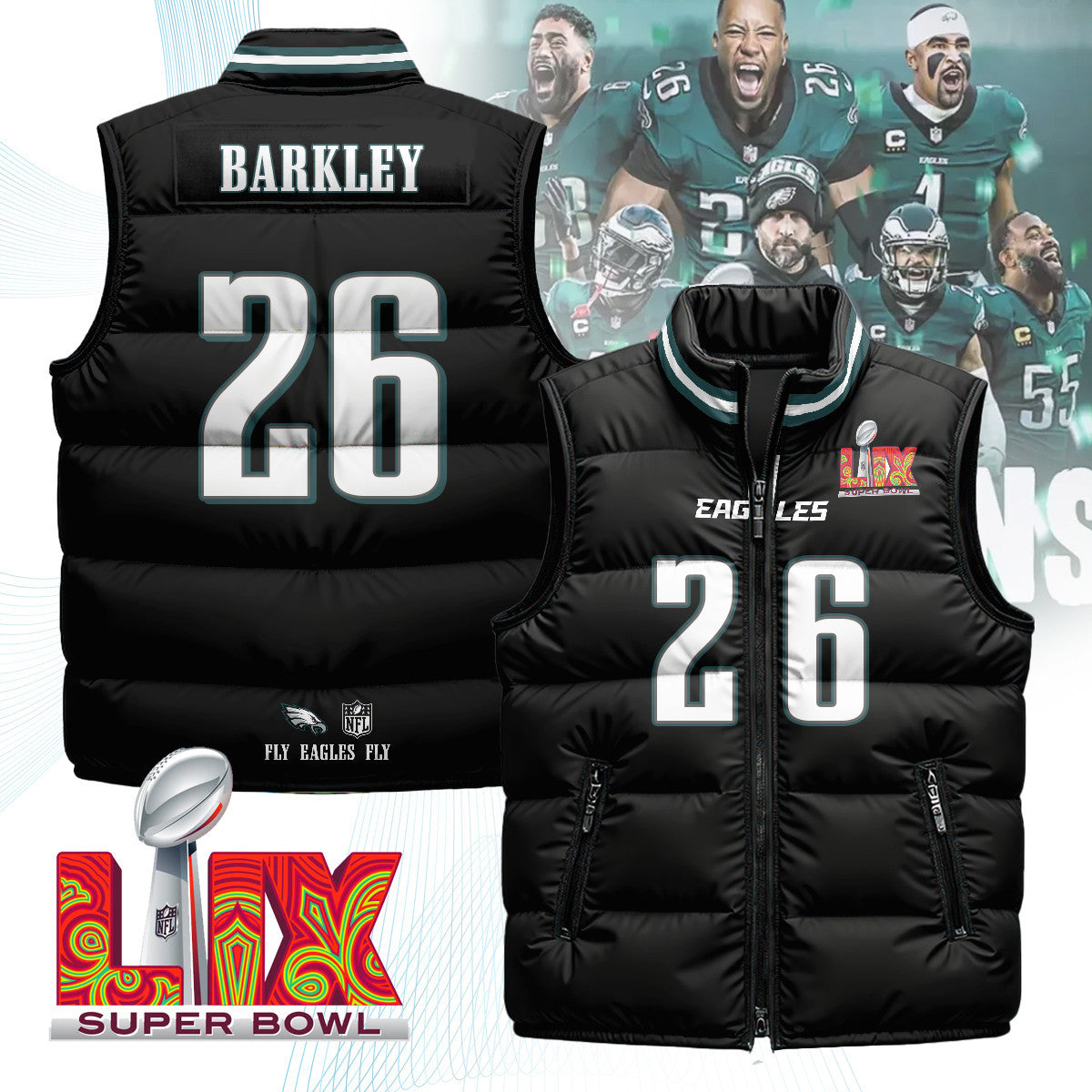 Philadelphia Eagles Unisex Puffer Vest