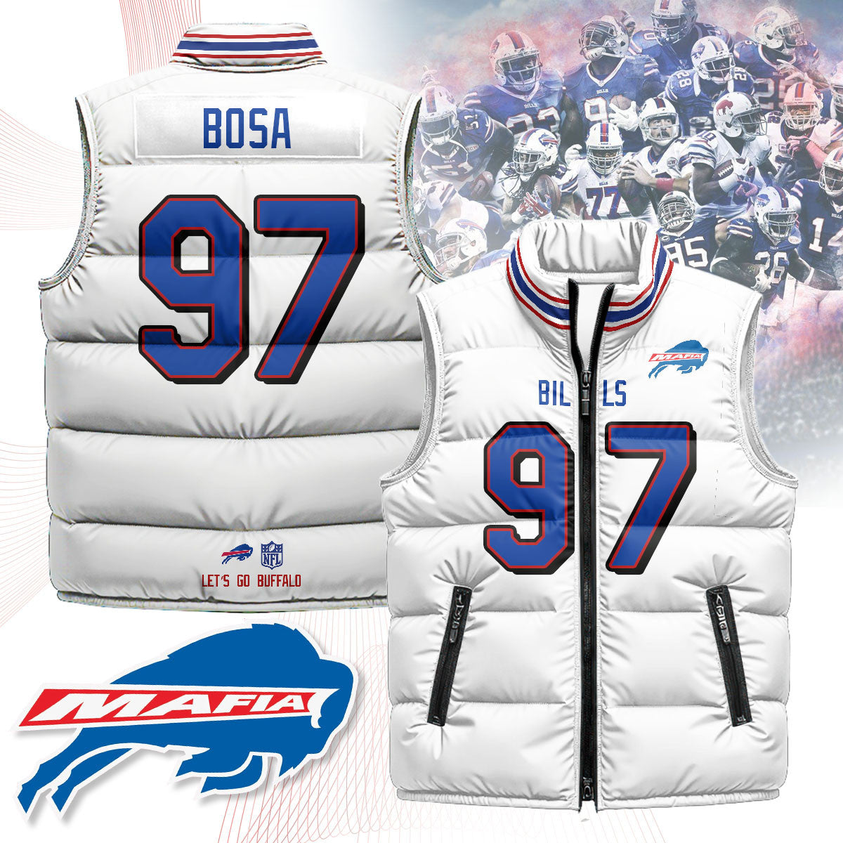 Buffalo Bills Unisex Puffer Vest