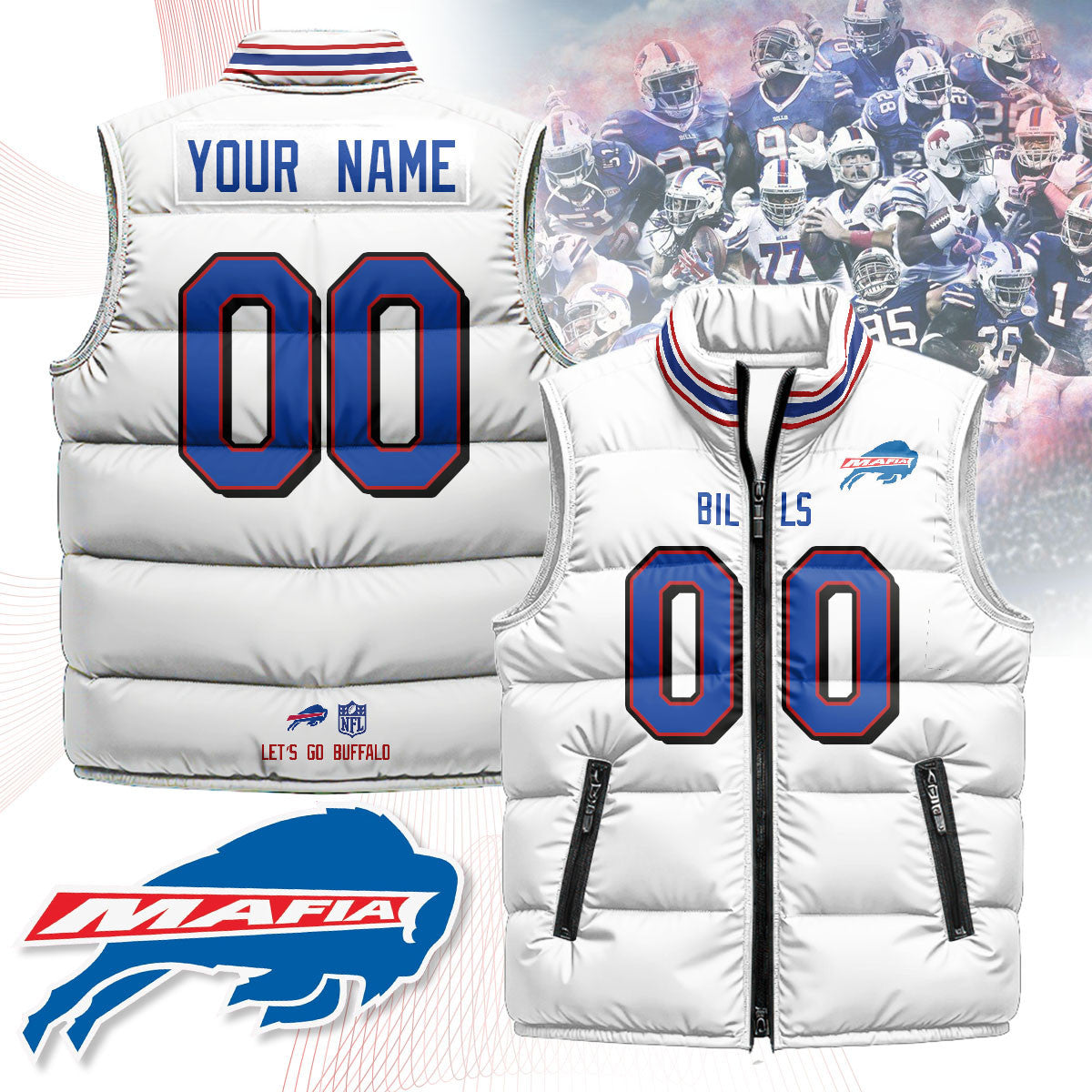 Buffalo Bills Unisex Puffer Vest