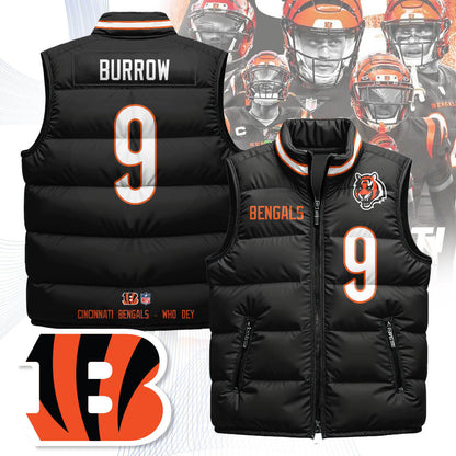 Cincinnati Bengals Unisex Puffer Vest