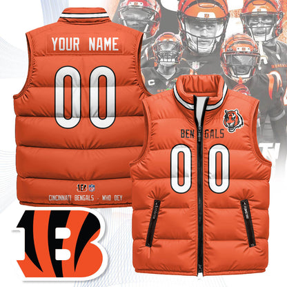 Cincinnati Bengals Unisex Puffer Vest