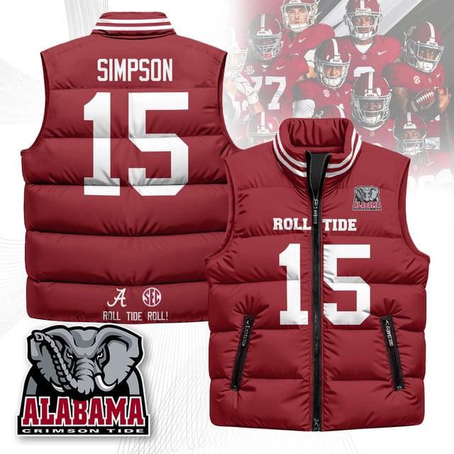 Alabama Crimson Tide Unisex Puffer Vest